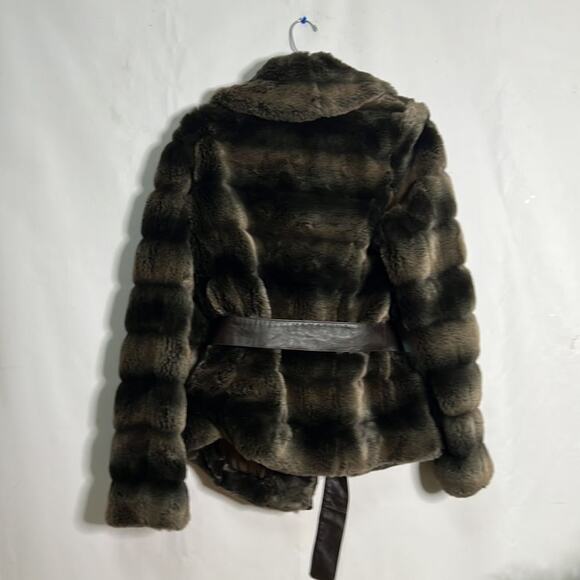 NAUGE FAUX FUR‎ ELEGANT JACKET / COAT SIZE M - Picture 2 of 6